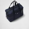 Bolso de viaje de Re-Nylon y piel Saffiano Bolso de viaje de Re-Nylon y piel Saffiano