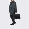 Bolso de viaje de Re-Nylon y piel Saffiano Bolso de viaje de Re-Nylon y piel Saffiano