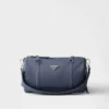 Bolso de viaje grande de Re-Nylon y piel Saffiano Bolso de viaje grande de Re-Nylon y piel Saffiano