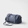 Bolso de viaje grande de Re-Nylon y piel Saffiano Bolso de viaje grande de Re-Nylon y piel Saffiano