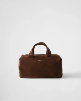 Bolso de viaje pequeño de ante