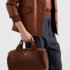 Bolso de viaje pequeño de ante Bolso de viaje pequeño de ante