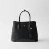 Bolso doble mediano de piel Saffiano de Prada Bolso doble mediano de piel Saffiano de Prada
