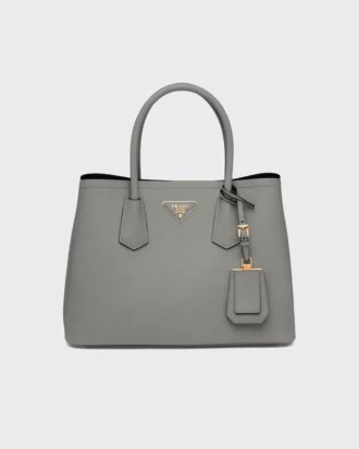 Bolso doble mediano de piel Saffiano de Prada
