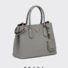 Bolso doble mediano de piel Saffiano de Prada Bolso doble mediano de piel Saffiano de Prada