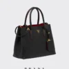 Bolso doble mediano de piel Saffiano de Prada Bolso doble mediano de piel Saffiano de Prada
