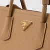 Bolso doble mediano de piel Saffiano de Prada Bolso doble mediano de piel Saffiano de Prada