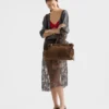 Bolso grande Bonnie de Prada en piel de nubuck Bolso grande Bonnie de Prada en piel de nubuck