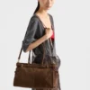 Bolso grande Bonnie de Prada en piel de nubuck Bolso grande Bonnie de Prada en piel de nubuck