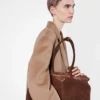 Bolso grande de ante Bonnie de Prada Bolso grande de ante Bonnie de Prada