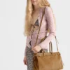 Bolso grande de ante Bonnie de Prada Bolso grande de ante Bonnie de Prada