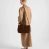 Bolso grande de ante Bonnie de Prada Bolso grande de ante Bonnie de Prada