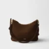 Bolso grande de ante Prada Fold Bolso grande de ante Prada Fold