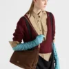 Bolso grande de ante Prada Fold Bolso grande de ante Prada Fold