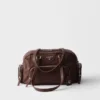 Bolso grande de asas con piel lavada