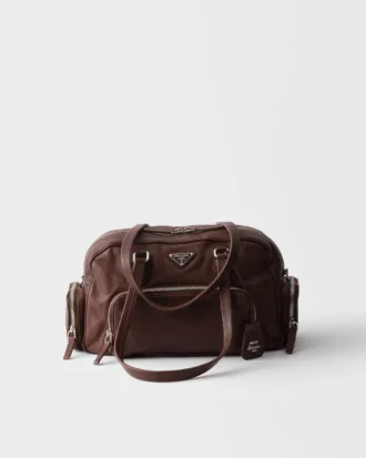 Bolso grande de asas con piel lavada