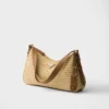 Bolso grande de ganchillo y piel Prada Aimae Bolso grande de ganchillo y piel Prada Aimae