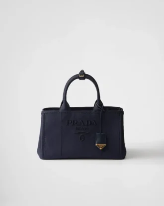 Bolso grande de lona de algodón Prada Jardiniare