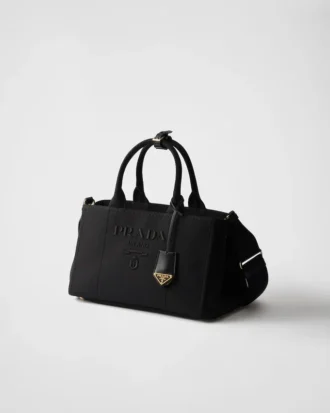 Bolso grande de lona de algodón Prada Jardiniare