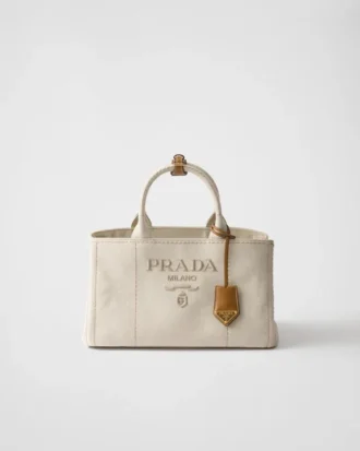 Bolso grande de mezcla de lino Prada Jardiniare