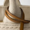 Bolso grande de mezcla de lino Prada Jardiniare Bolso grande de mezcla de lino Prada Jardiniare