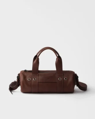 Bolso grande de piel con asa superior Prada Route