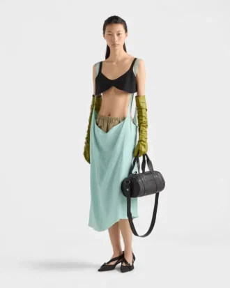 Bolso grande de piel con asa superior Prada Route