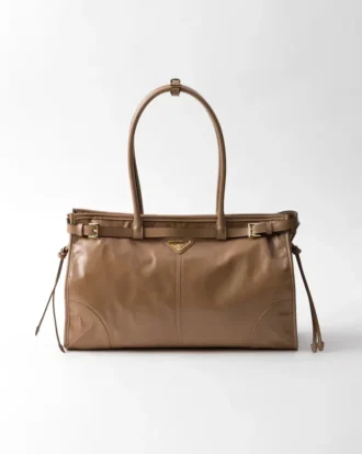 Bolso grande de piel Prada Bonnie