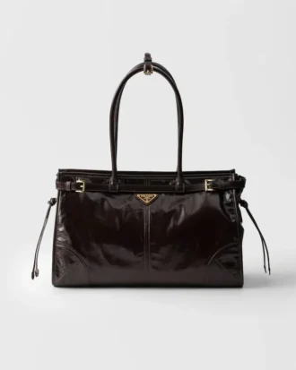 Bolso grande de piel Prada Bonnie