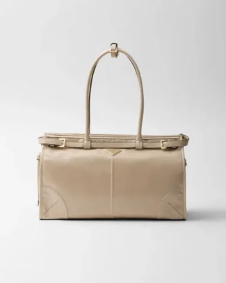 Bolso grande de piel Prada Bonnie