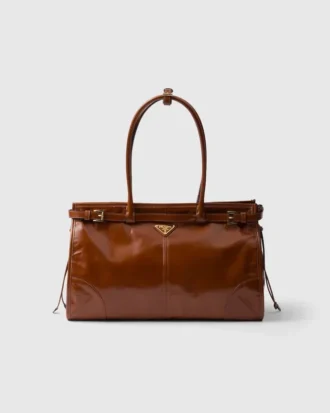 Bolso grande de piel Prada Bonnie