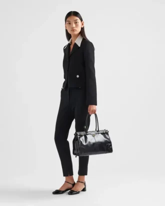 Bolso grande de piel Prada Bonnie