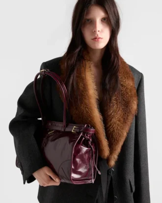 Bolso grande de piel Prada Bonnie