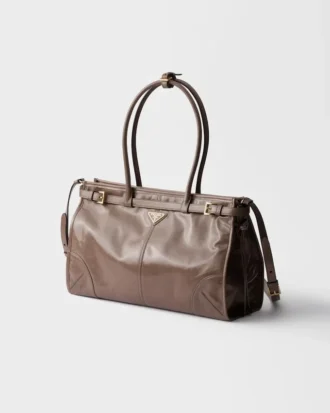 Bolso grande de piel Prada Bonnie