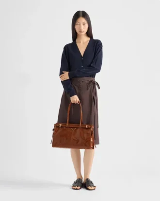 Bolso grande de piel Prada Bonnie