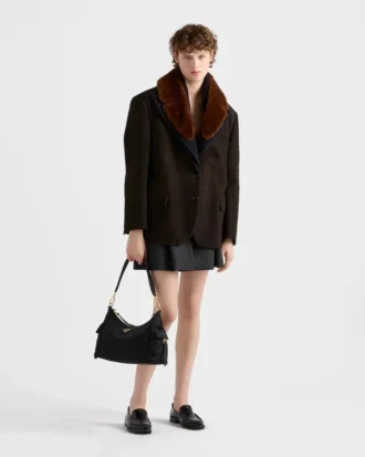 Bolso grande Explore de Prada en Re-Nylon y piel