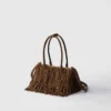 Bolso mediano de ante con flecos de Prada Galleria Bolso mediano de ante con flecos de Prada Galleria