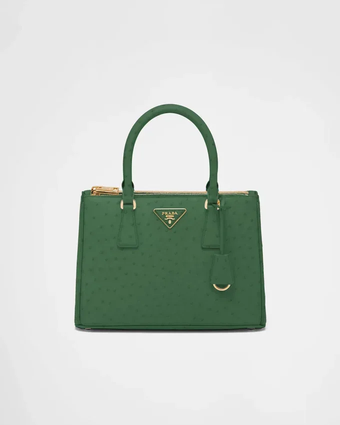 Bolso mediano de piel de avestruz Prada Galleria Bolso mediano de piel de avestruz Prada Galleria