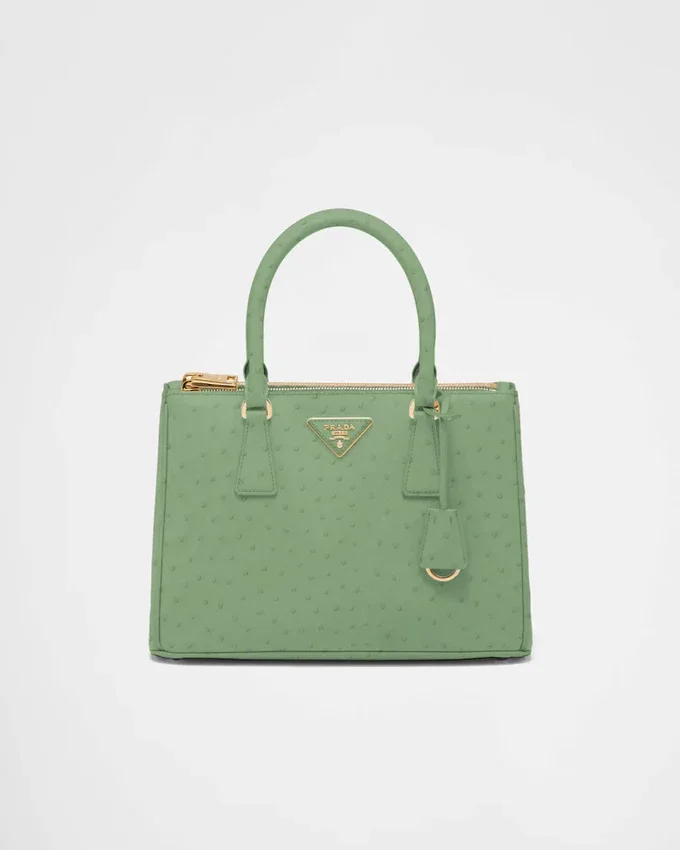 Bolso mediano de piel de avestruz Prada Galleria Bolso mediano de piel de avestruz Prada Galleria
