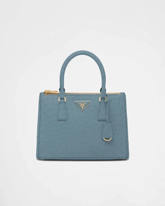 Bolso mediano de piel de avestruz Prada Galleria Bolso mediano de piel de avestruz Prada Galleria