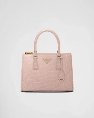 Bolso mediano de piel de cocodrilo Prada Galleria