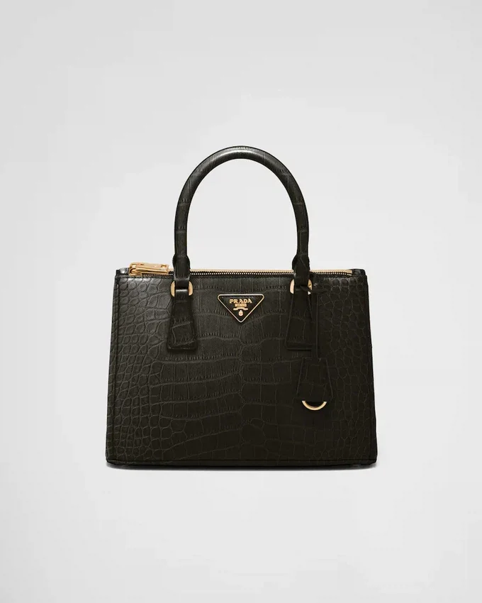Bolso mediano de piel de cocodrilo Prada Galleria Bolso mediano de piel de cocodrilo Prada Galleria