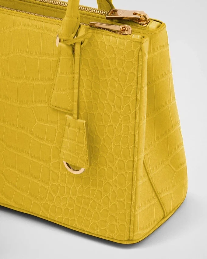 Bolso mediano de piel de cocodrilo Prada Galleria Bolso mediano de piel de cocodrilo Prada Galleria