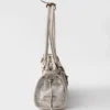 Bolso mediano Prada Bonnie de lino estampado y piel Bolso mediano Prada Bonnie de lino estampado y piel