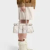 Bolso mediano Prada Bonnie de lino estampado y piel Bolso mediano Prada Bonnie de lino estampado y piel