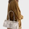 Bolso mediano Prada Bonnie de lino estampado y piel Bolso mediano Prada Bonnie de lino estampado y piel