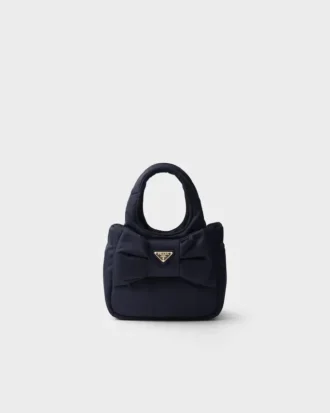 Bolso mini acolchado de Re-Nylon con lazo