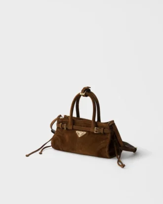 Bolso mini Bonnie de ante de Prada