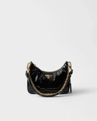 Bolso mini de charol Naplak de Prada Re-Edition