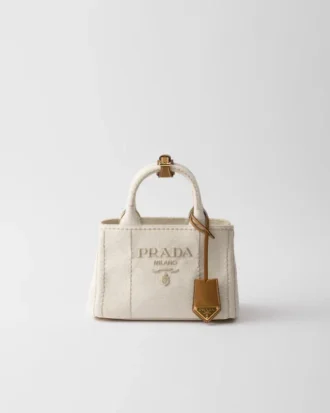 Bolso mini de mezcla de lino Prada Jardiniare